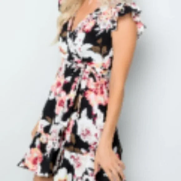 Miami Mini Wrap Dress - Sz. L - Picture 3 of 5